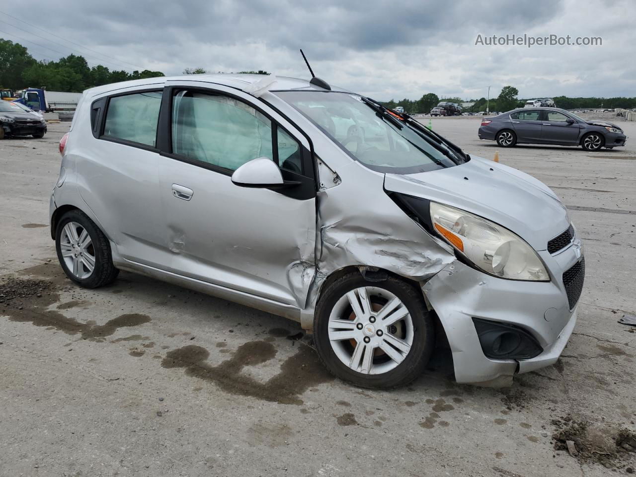 2015 Chevrolet Spark 1lt Silver vin: KL8CD6S91FC731410