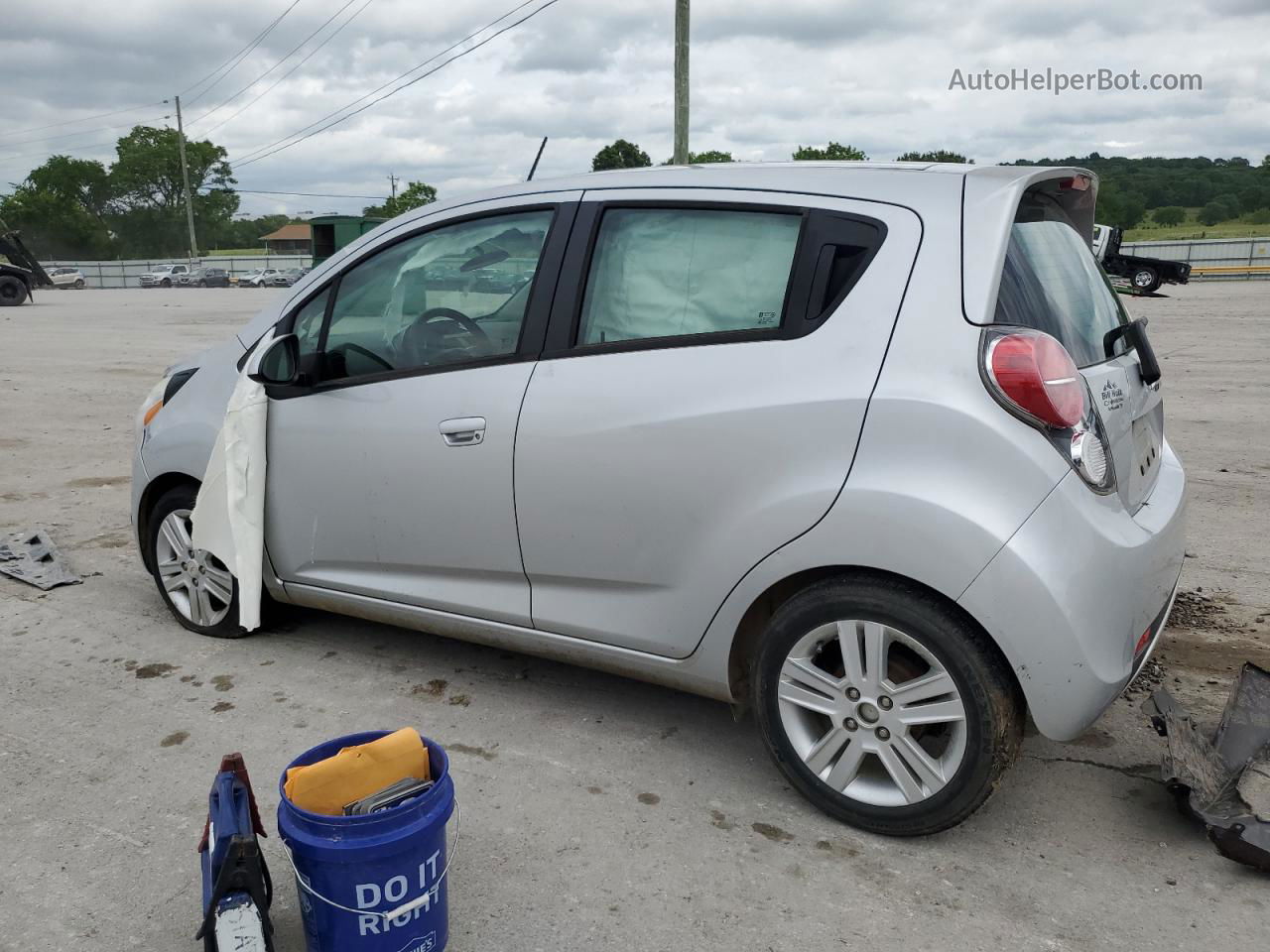 2015 Chevrolet Spark 1lt Silver vin: KL8CD6S91FC731410