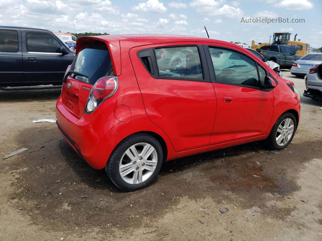 2015 Chevrolet Spark 1lt Red vin: KL8CD6S91FC731729