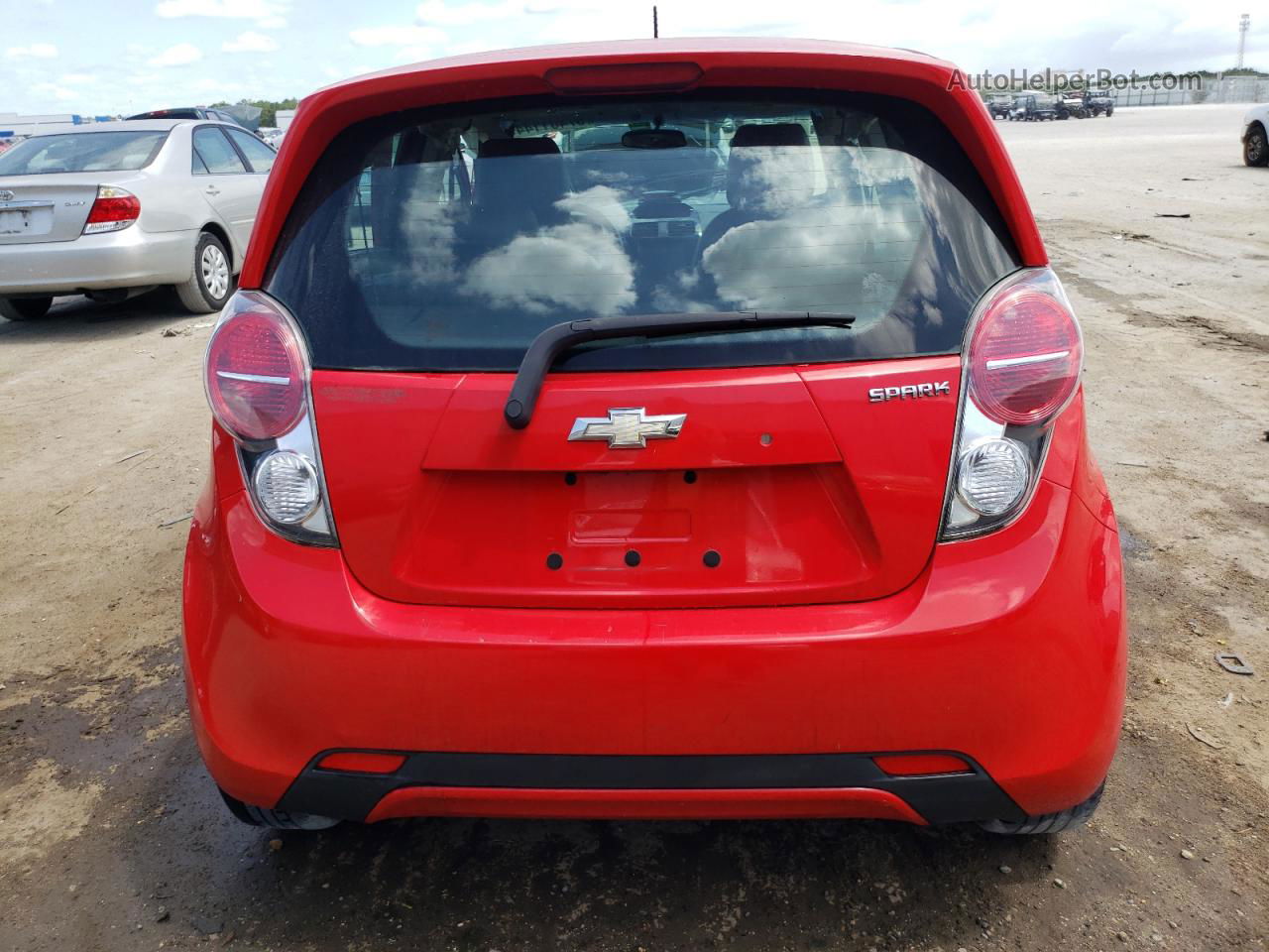 2015 Chevrolet Spark 1lt Red vin: KL8CD6S91FC731729