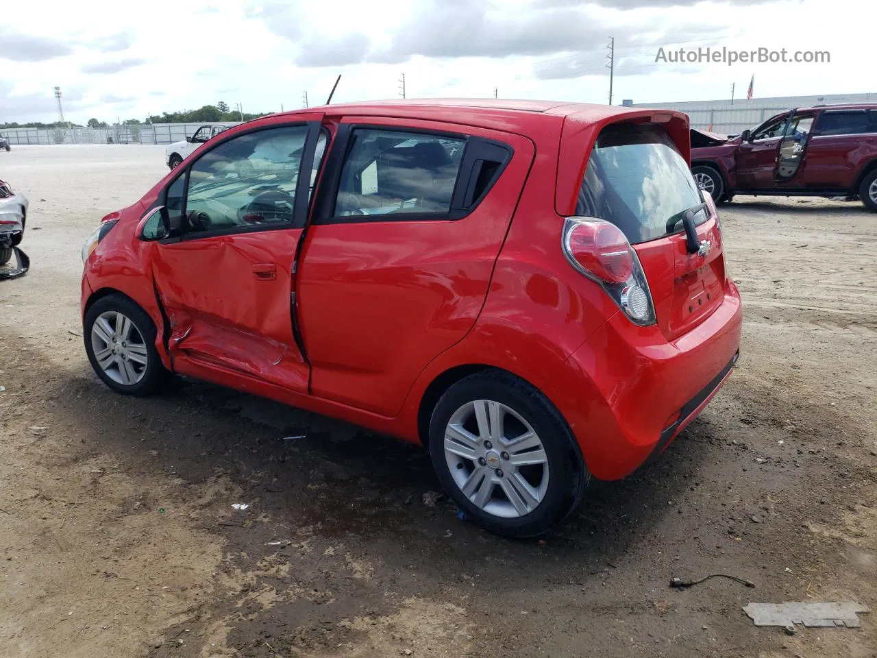 2015 Chevrolet Spark 1lt Red vin: KL8CD6S91FC731729