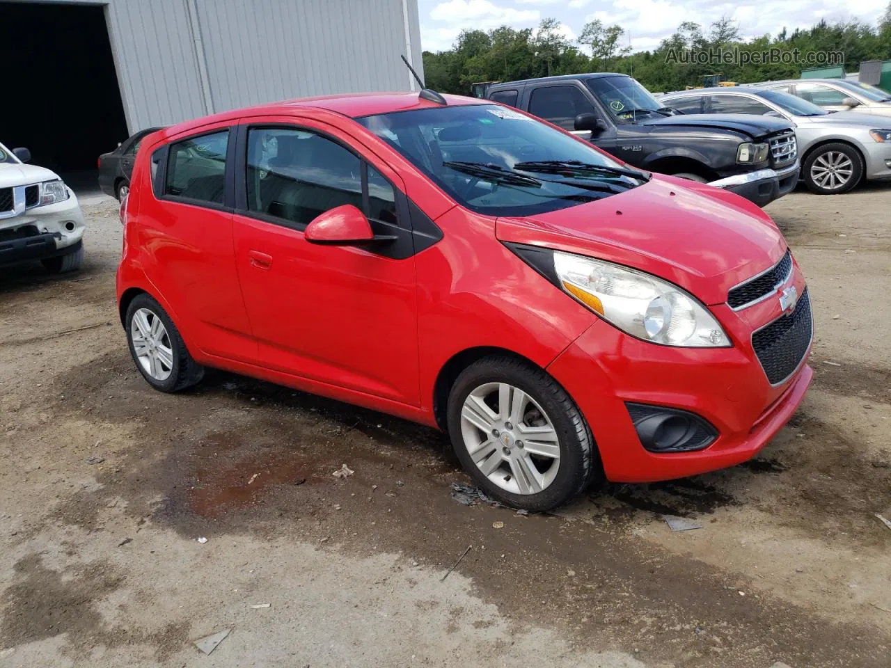 2015 Chevrolet Spark 1lt Red vin: KL8CD6S91FC731729