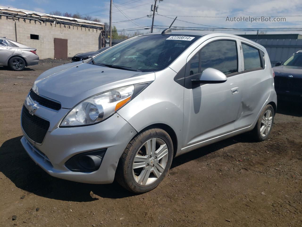 2015 Chevrolet Spark 1lt Silver vin: KL8CD6S91FC737773