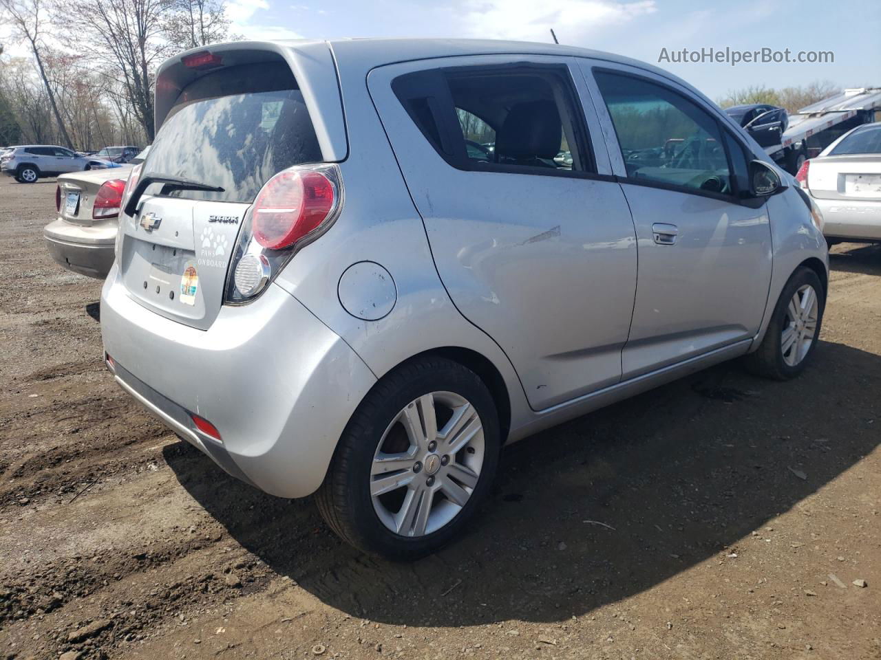 2015 Chevrolet Spark 1lt Silver vin: KL8CD6S91FC737773