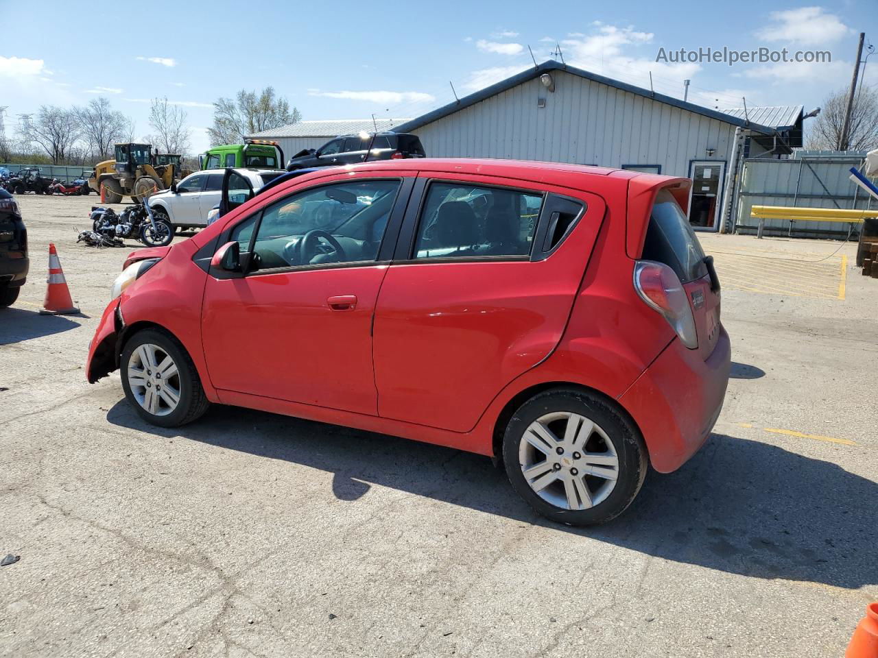 2013 Chevrolet Spark 1lt Red vin: KL8CD6S92DC509147