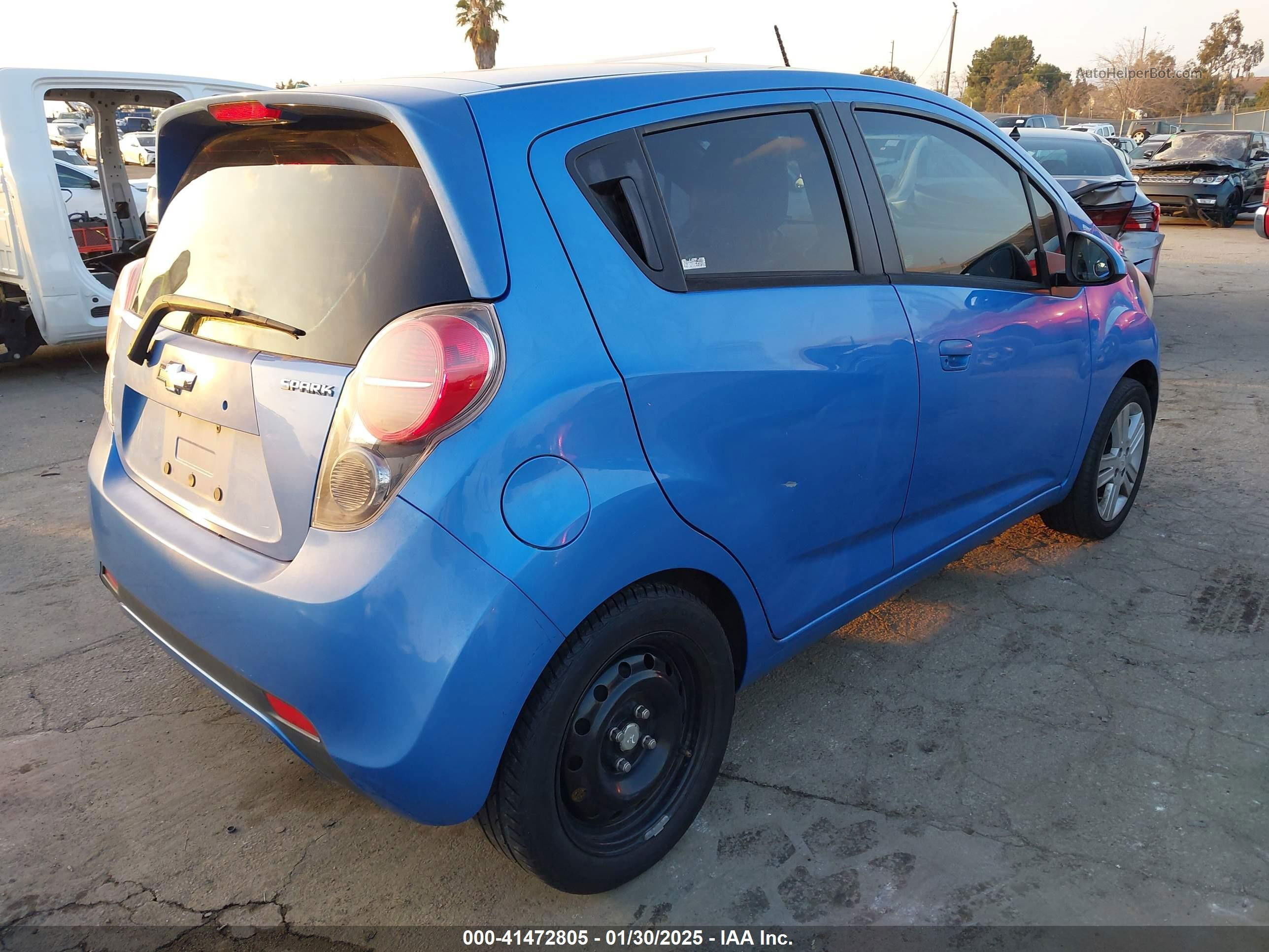 2013 Chevrolet Spark 1lt Auto Blue vin: KL8CD6S92DC549258