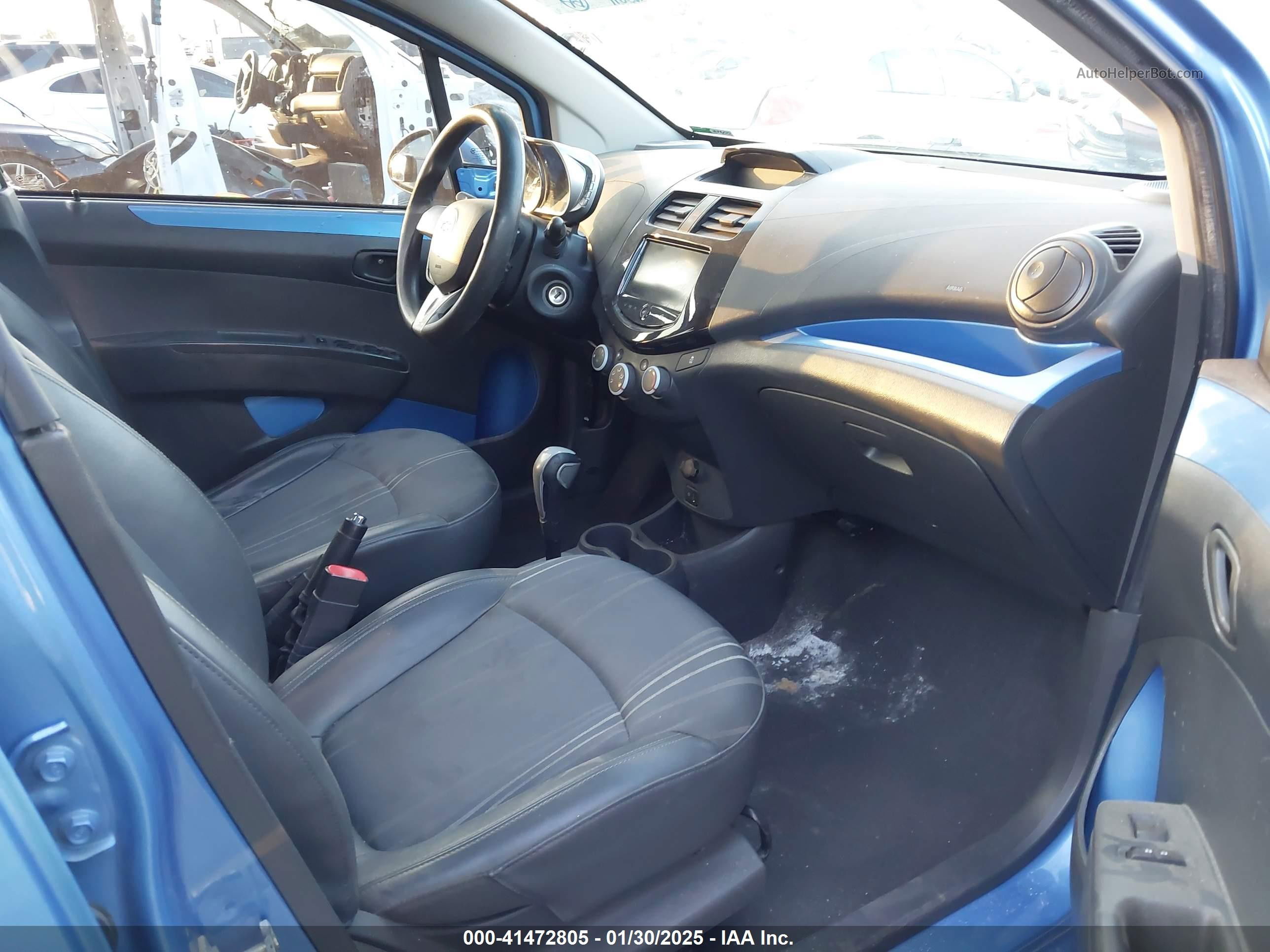 2013 Chevrolet Spark 1lt Auto Blue vin: KL8CD6S92DC549258