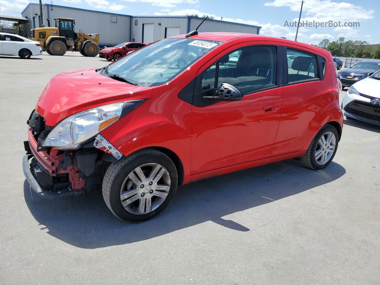 2015 Chevrolet Spark 1lt Red vin: KL8CD6S92FC732372