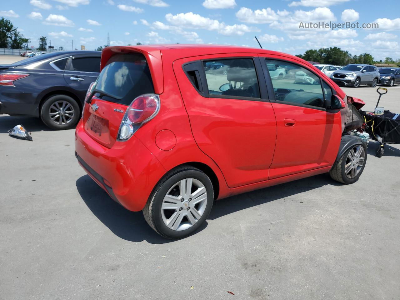 2015 Chevrolet Spark 1lt Red vin: KL8CD6S92FC732372