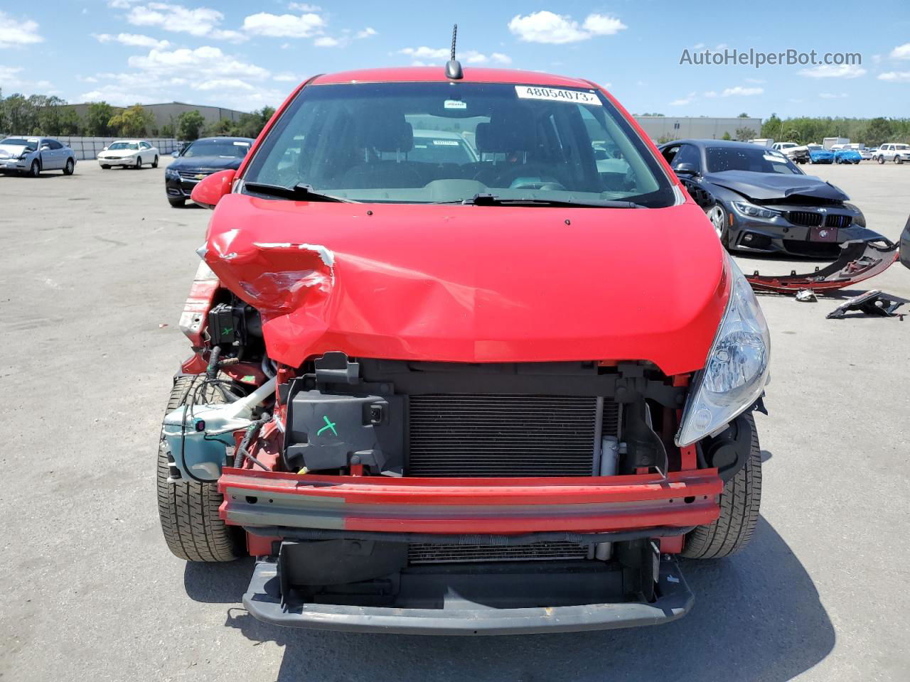 2015 Chevrolet Spark 1lt Red vin: KL8CD6S92FC732372