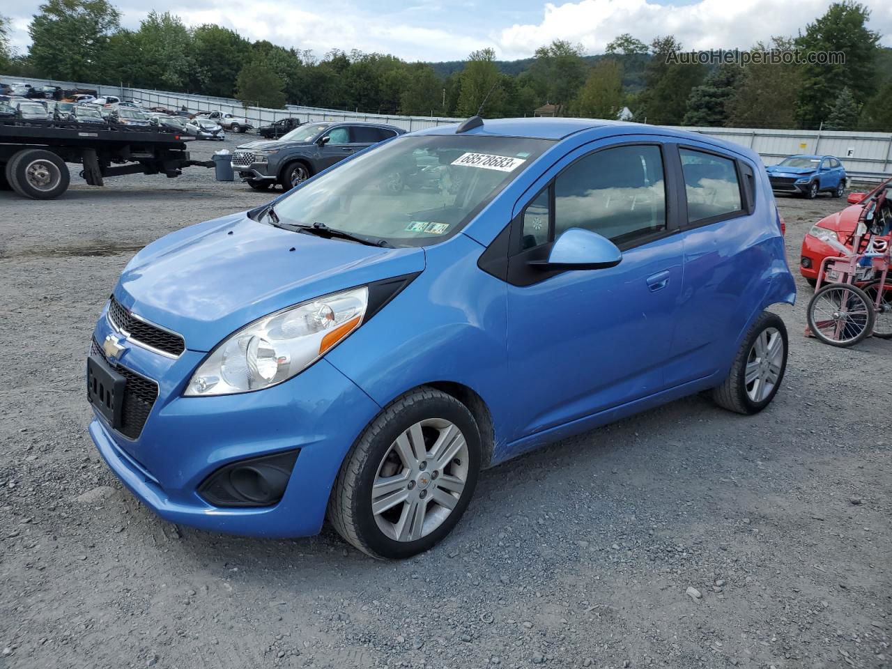 2015 Chevrolet Spark 1lt Blue vin: KL8CD6S92FC775500