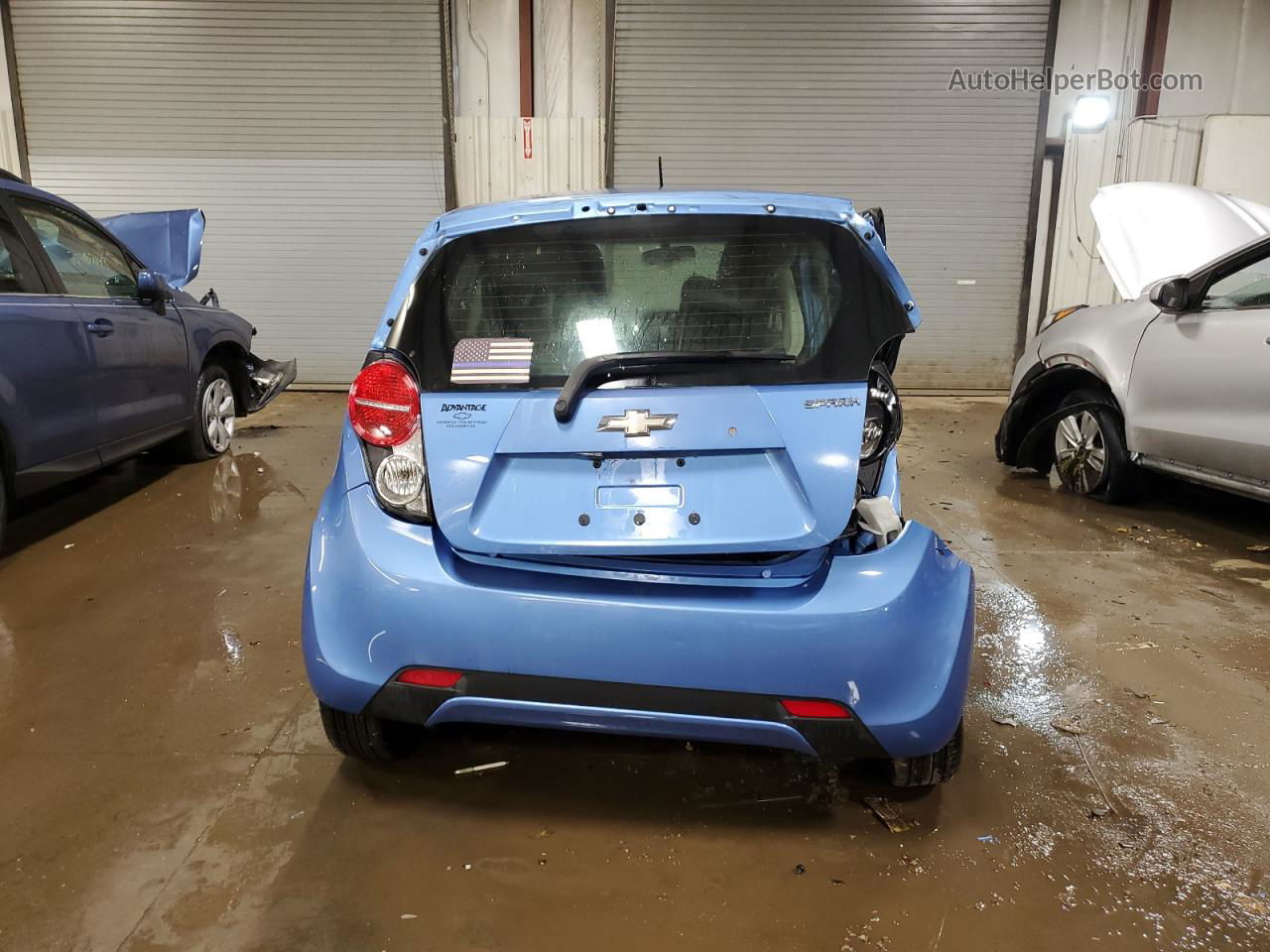 2013 Chevrolet Spark 1lt Blue vin: KL8CD6S93DC503566