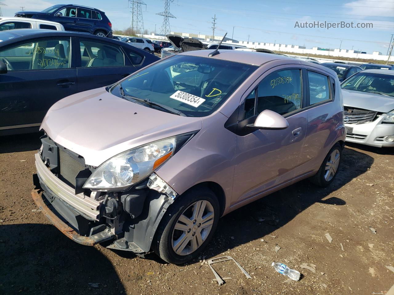 2013 Chevrolet Spark 1lt Purple vin: KL8CD6S93DC577540