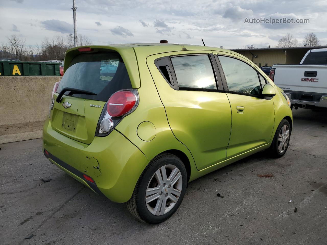 2013 Chevrolet Spark 1lt Green vin: KL8CD6S93DC609936