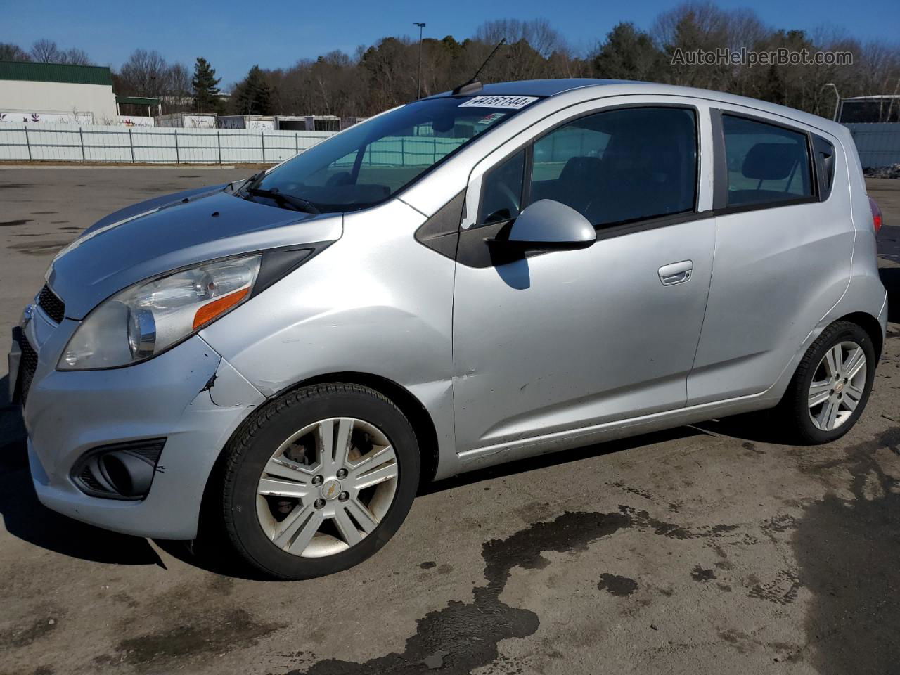 2013 Chevrolet Spark 1lt Silver vin: KL8CD6S93DC611492