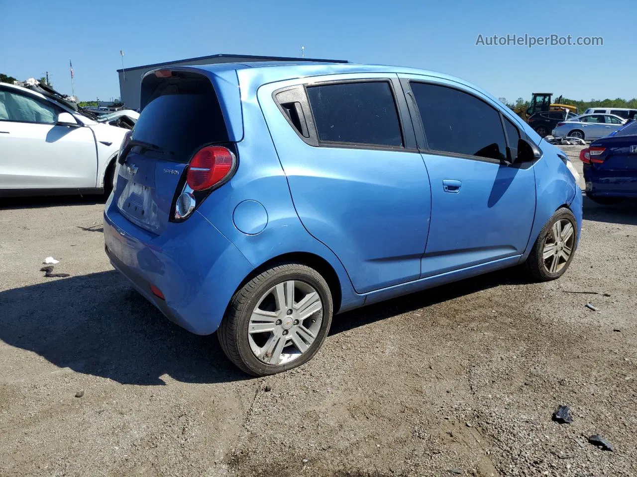 2015 Chevrolet Spark 1lt Blue vin: KL8CD6S93FC715094