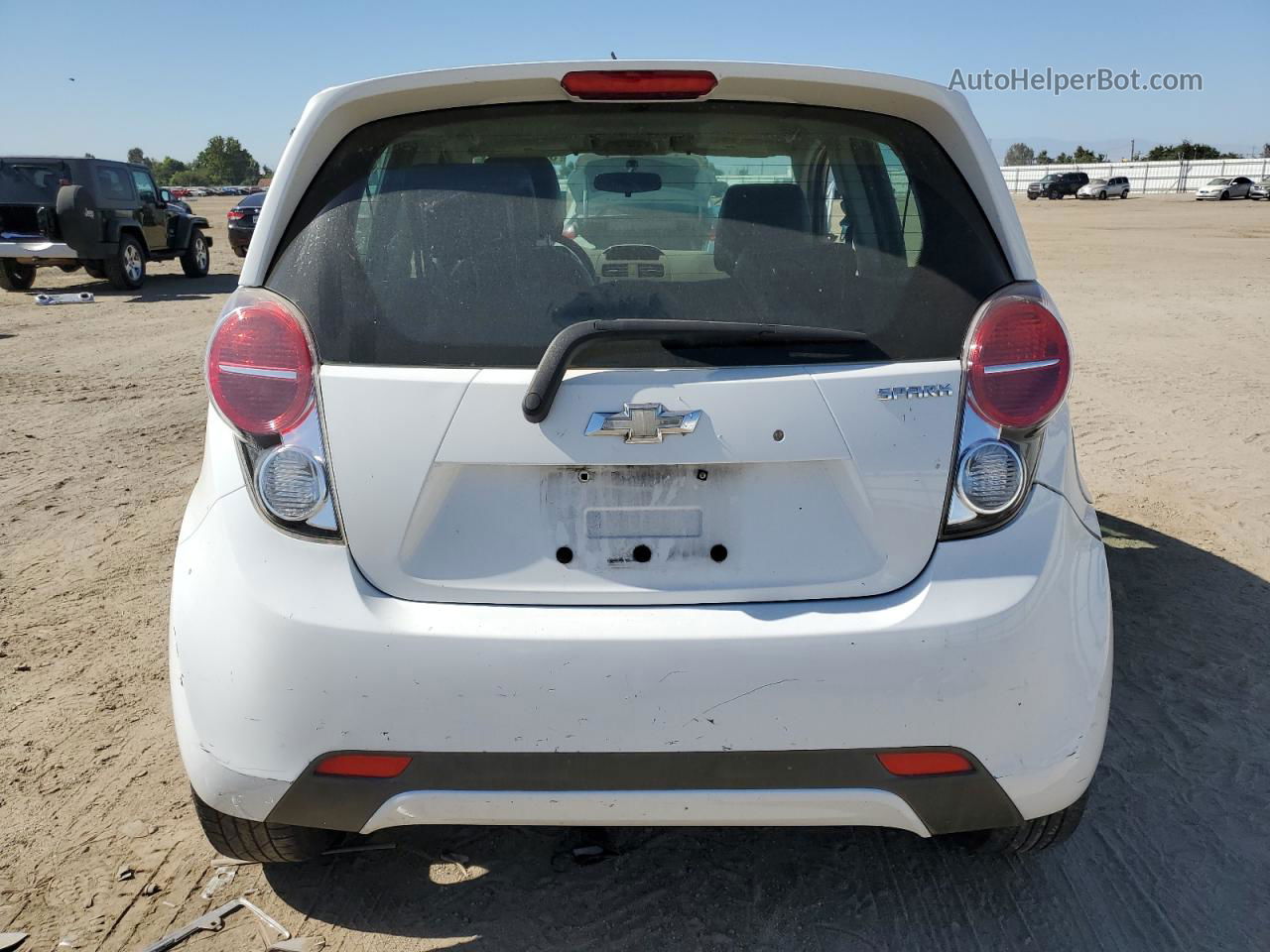 2015 Chevrolet Spark 1lt White vin: KL8CD6S93FC722370