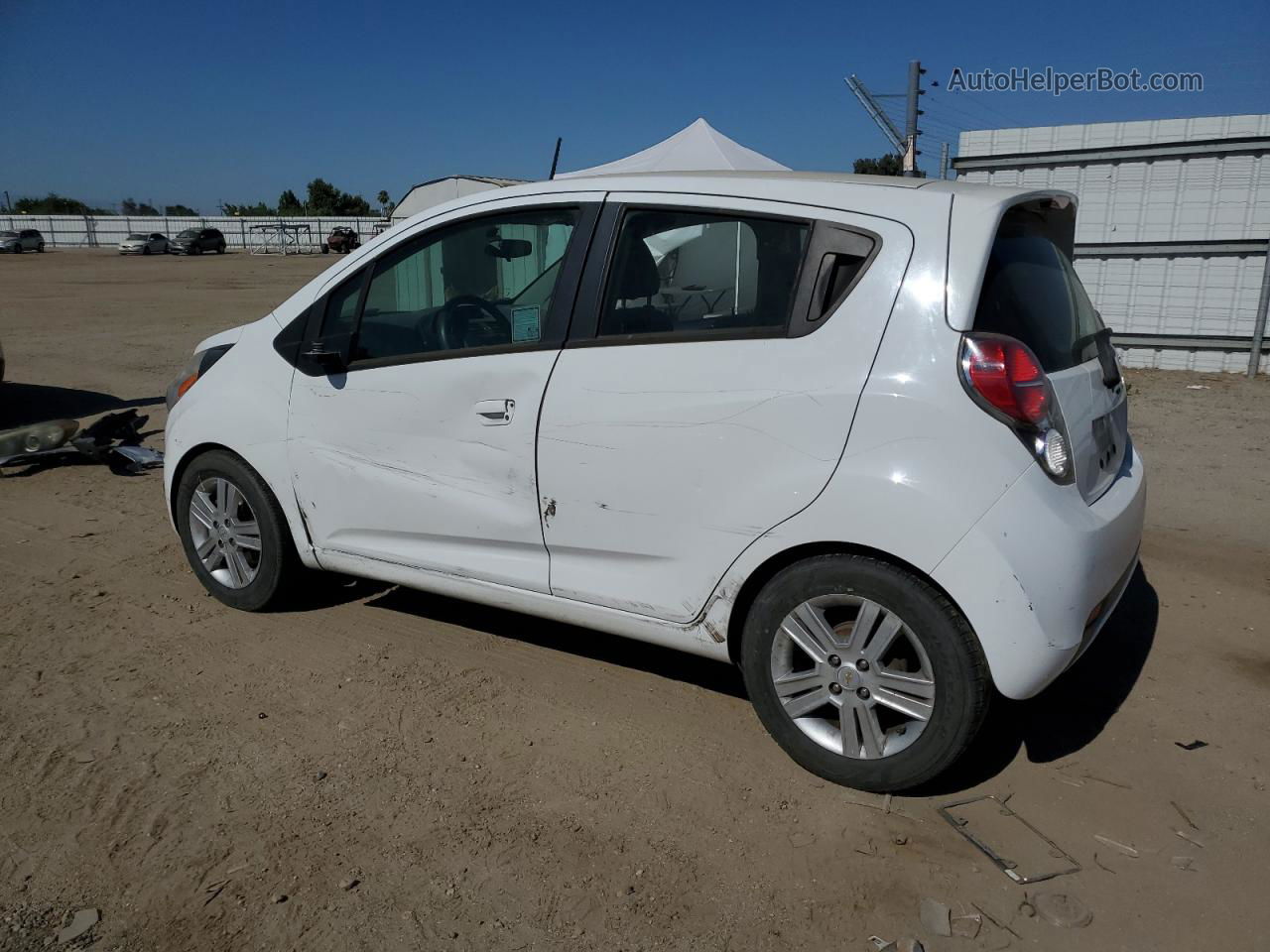 2015 Chevrolet Spark 1lt White vin: KL8CD6S93FC722370