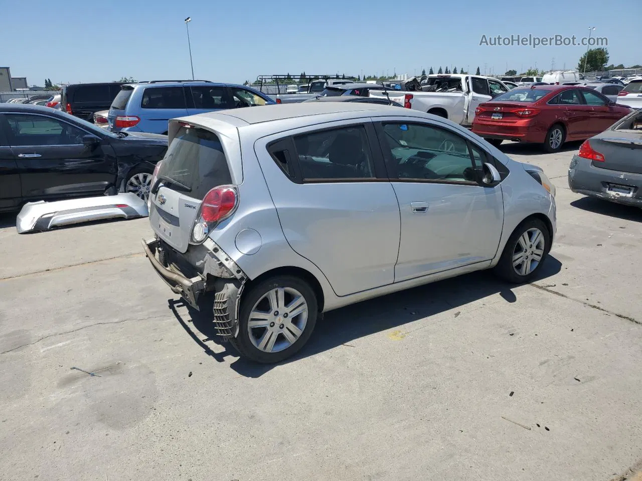 2015 Chevrolet Spark 1lt Silver vin: KL8CD6S93FC722546