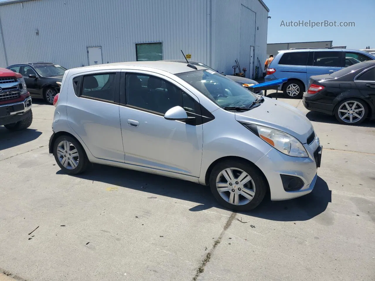 2015 Chevrolet Spark 1lt Silver vin: KL8CD6S93FC722546