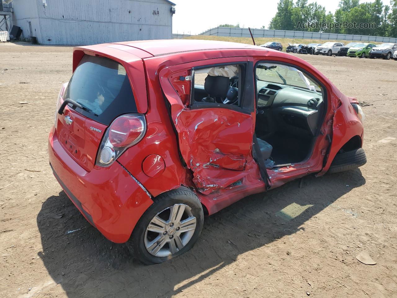 2015 Chevrolet Spark 1lt Red vin: KL8CD6S93FC726550