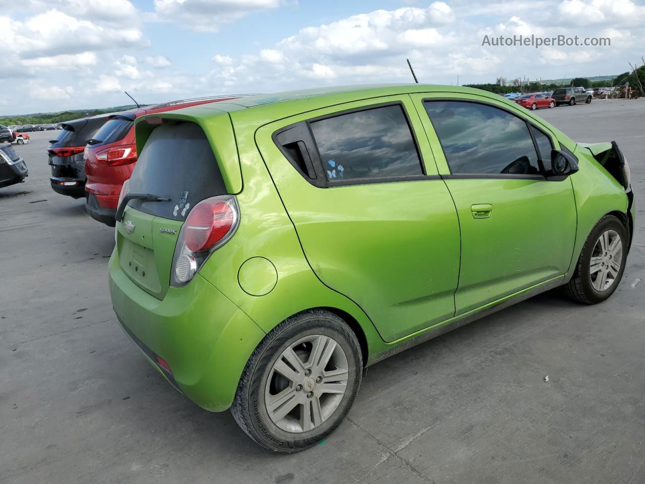 2015 Chevrolet Spark 1lt Green vin: KL8CD6S93FC742618