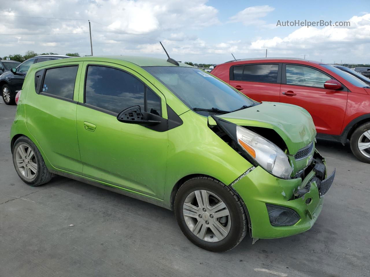 2015 Chevrolet Spark 1lt Green vin: KL8CD6S93FC742618