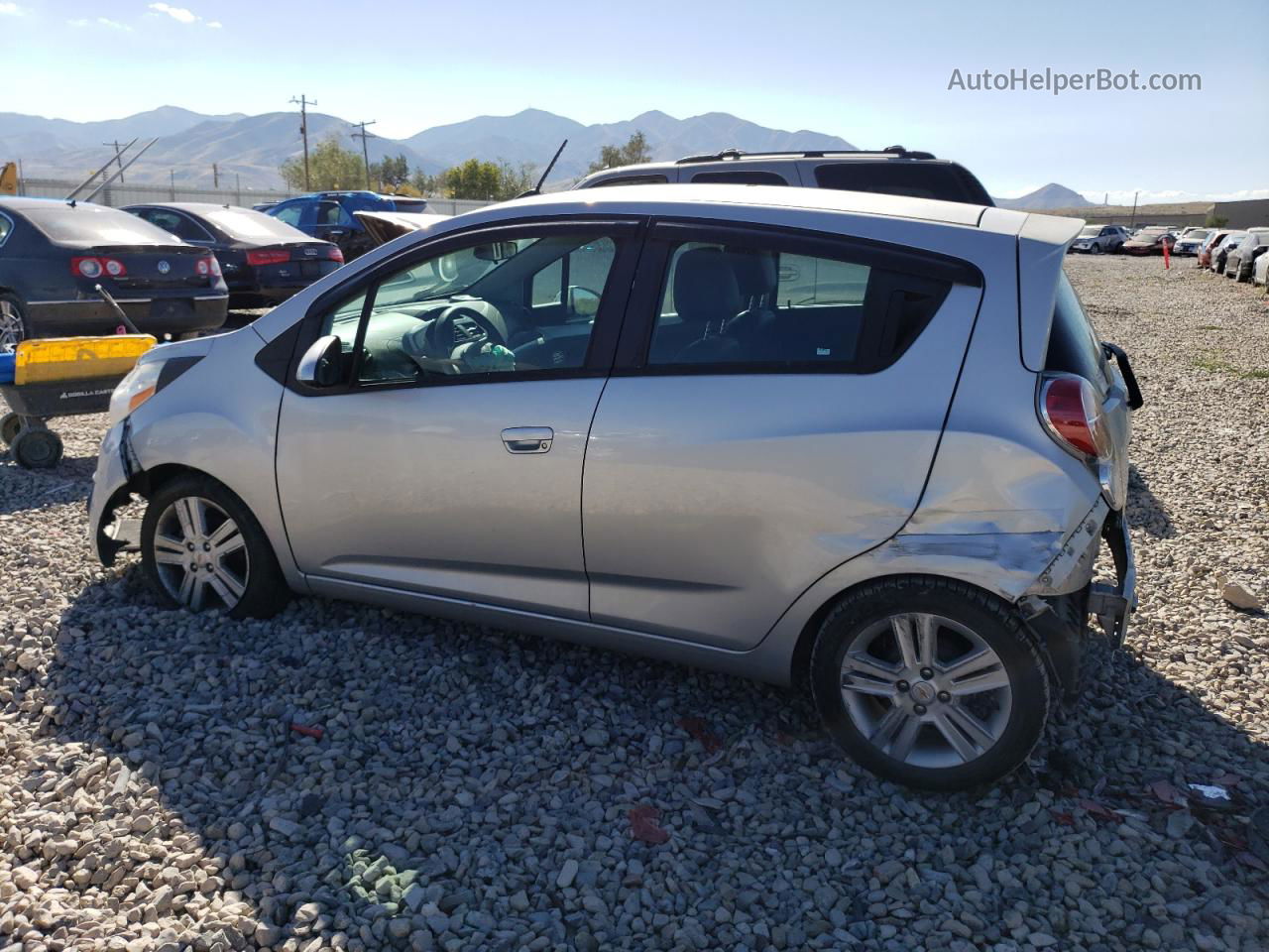 2015 Chevrolet Spark 1lt Gray vin: KL8CD6S93FC748077