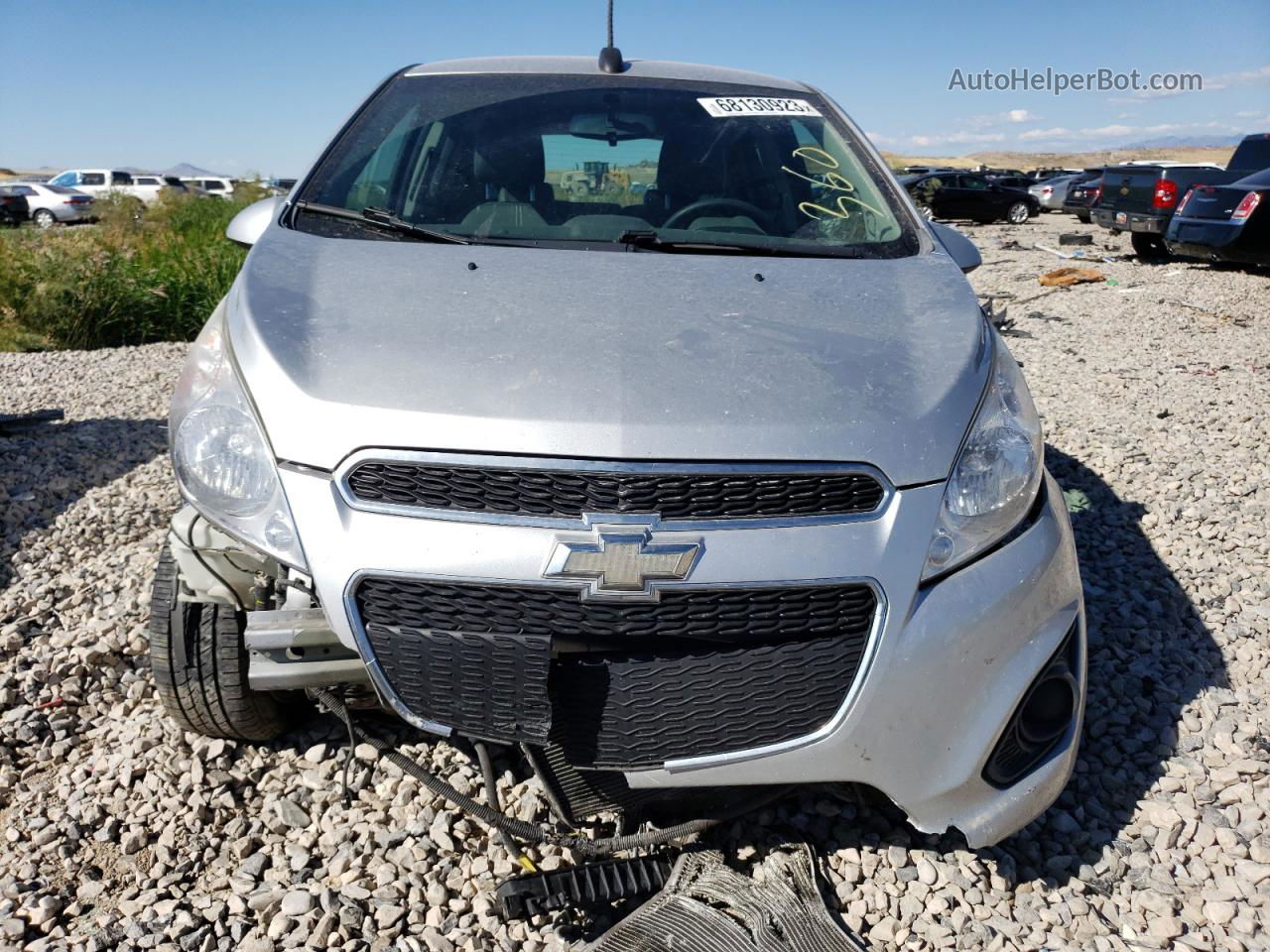 2015 Chevrolet Spark 1lt Gray vin: KL8CD6S93FC748077