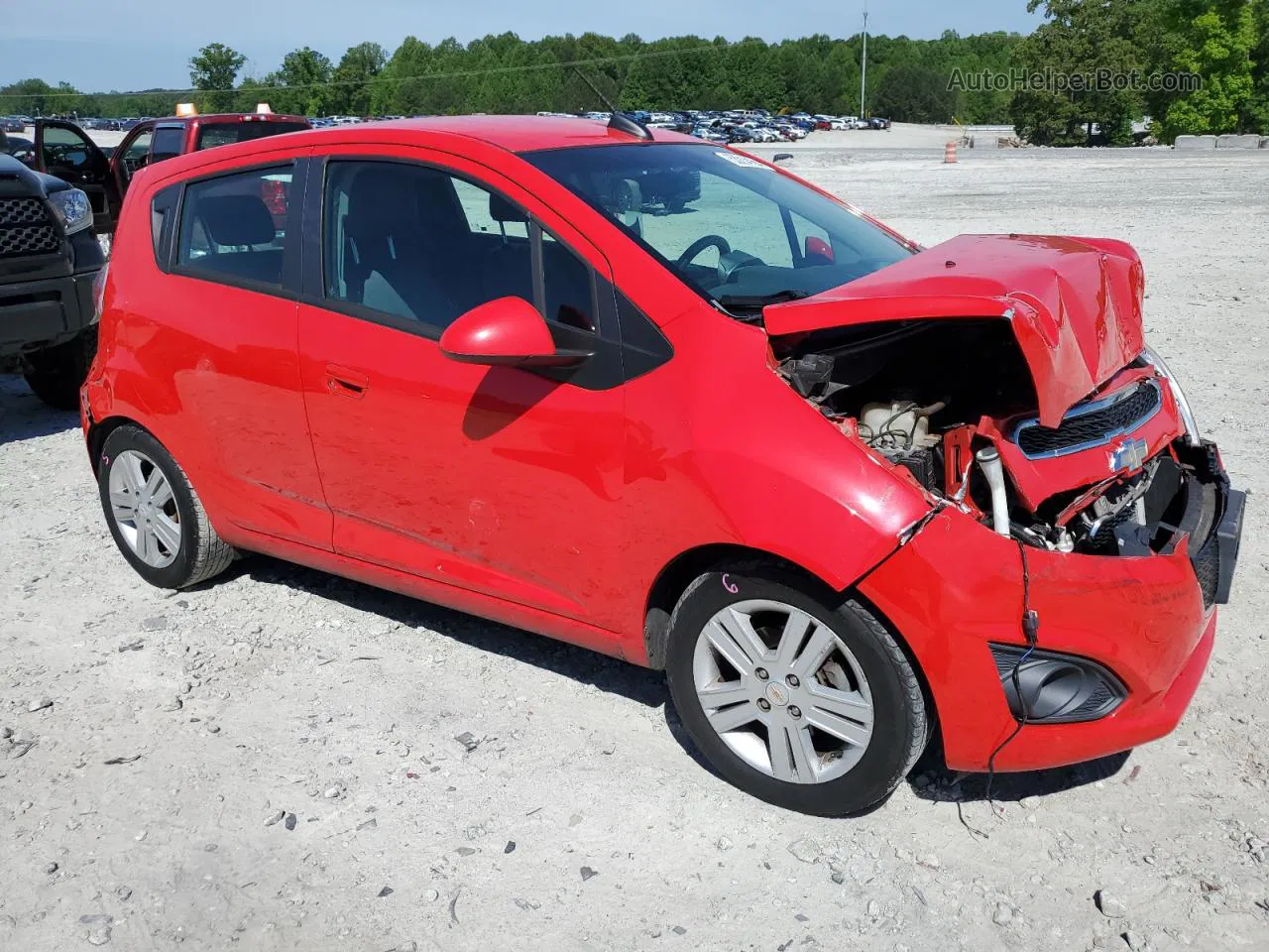 2015 Chevrolet Spark 1lt Red vin: KL8CD6S93FC788840