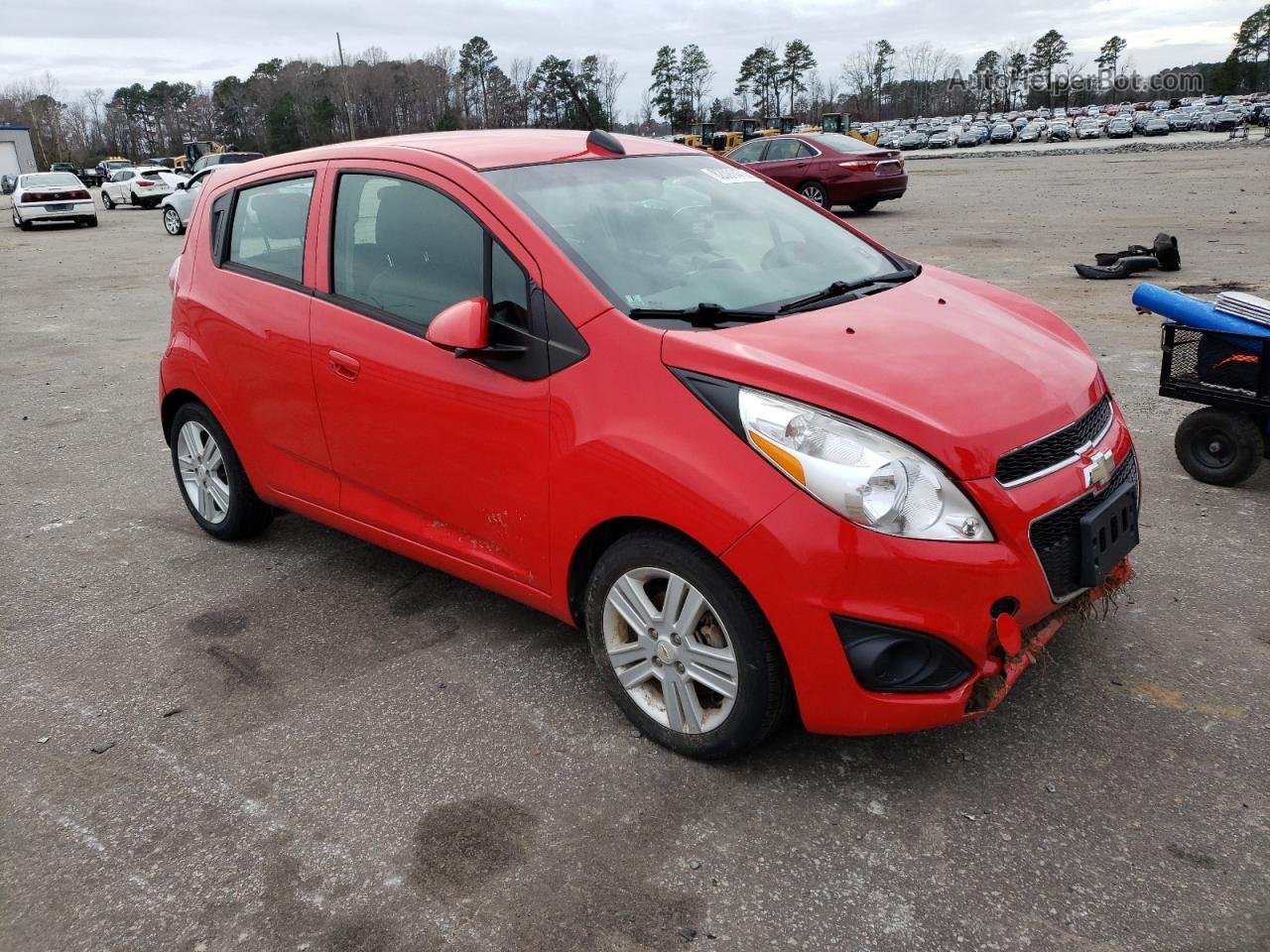 2015 Chevrolet Spark 1lt Red vin: KL8CD6S93FC795254