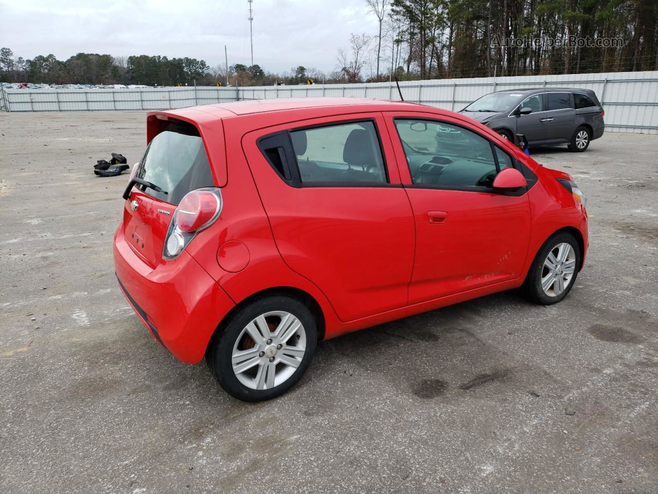 2015 Chevrolet Spark 1lt Red vin: KL8CD6S93FC795254