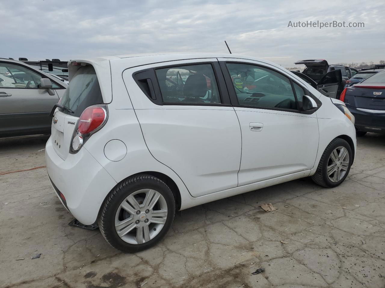 2015 Chevrolet Spark 1lt White vin: KL8CD6S93FC800050