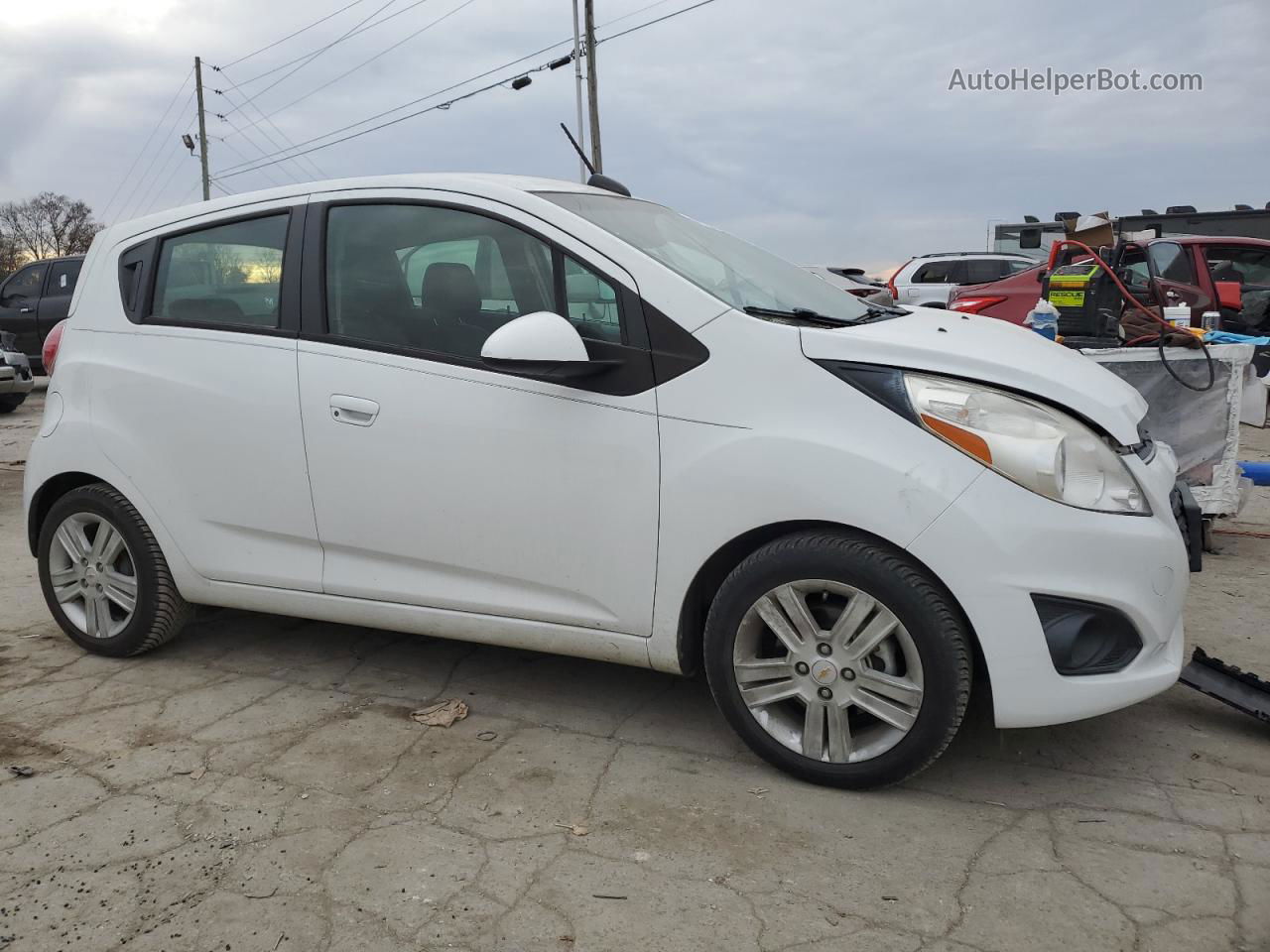 2015 Chevrolet Spark 1lt White vin: KL8CD6S93FC800050