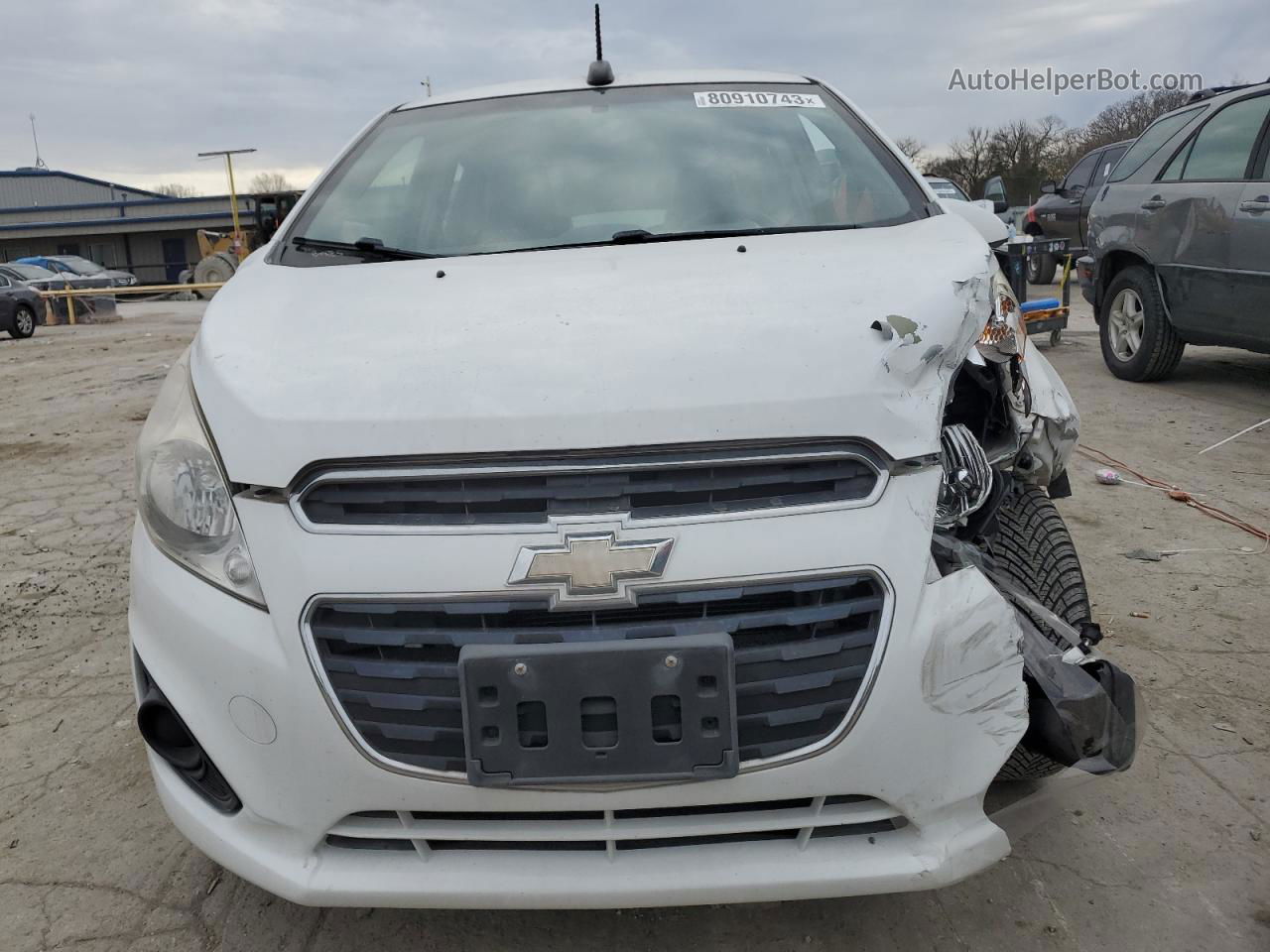 2015 Chevrolet Spark 1lt White vin: KL8CD6S93FC800050