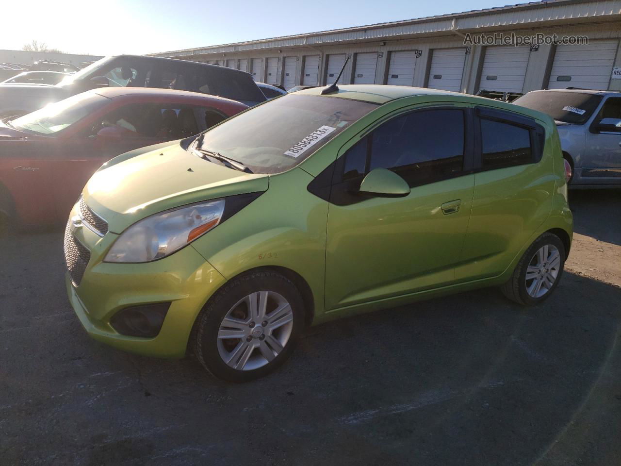 2013 Chevrolet Spark 1lt Green vin: KL8CD6S94DC564652