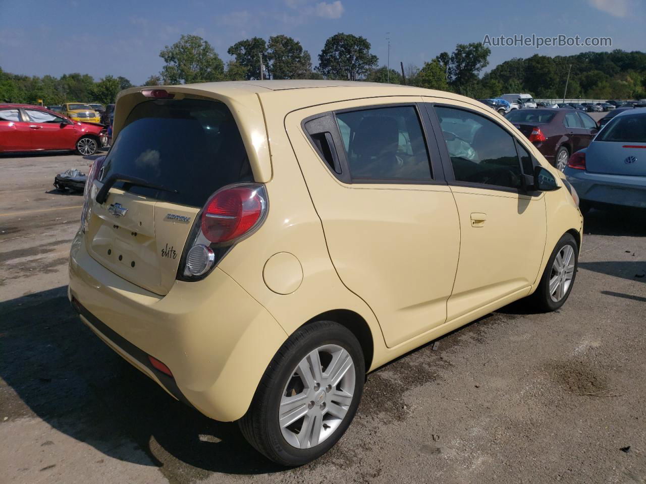 2015 Chevrolet Spark 1lt Yellow vin: KL8CD6S94FC717632