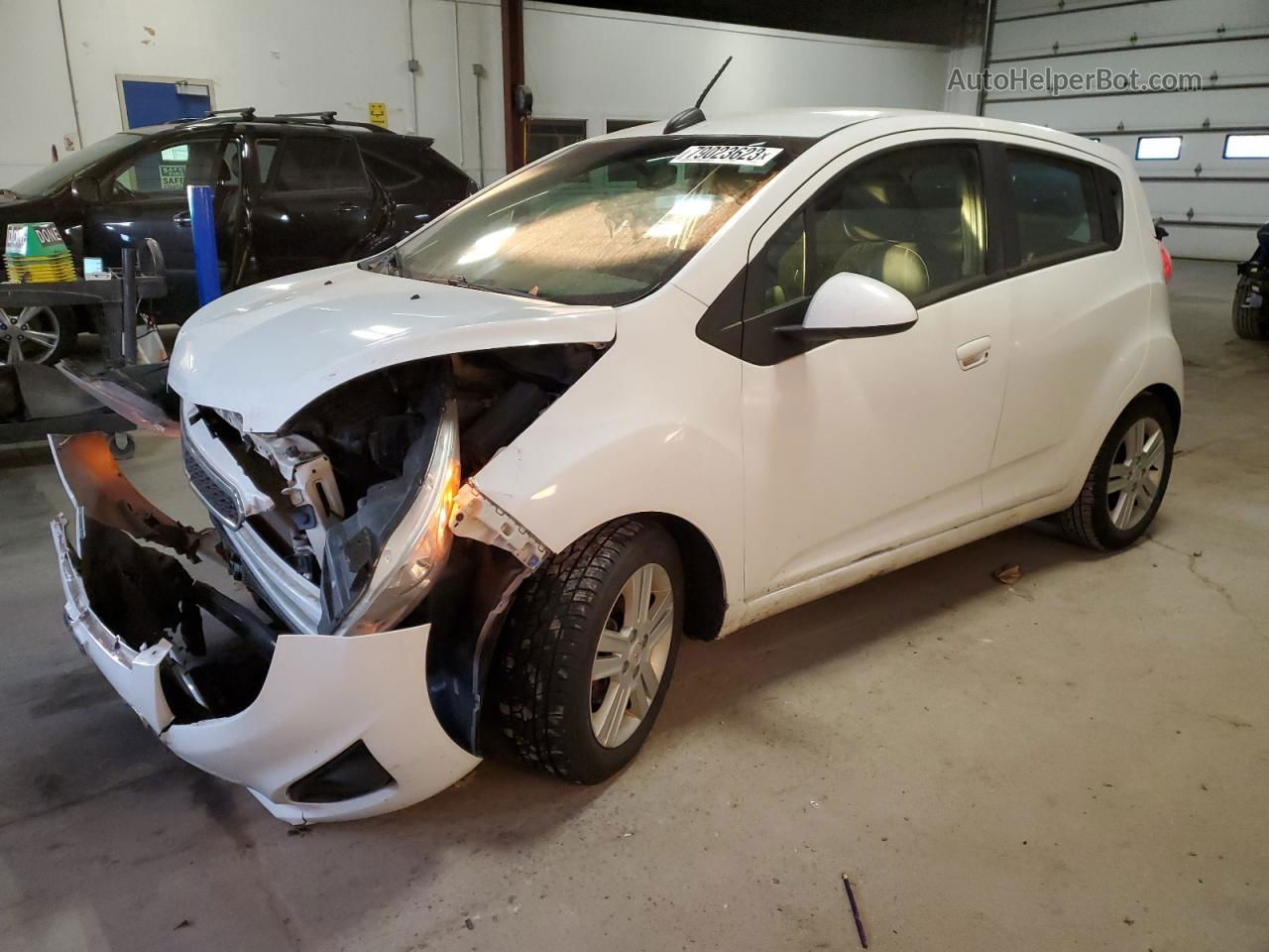 2015 Chevrolet Spark 1lt White vin: KL8CD6S94FC725147