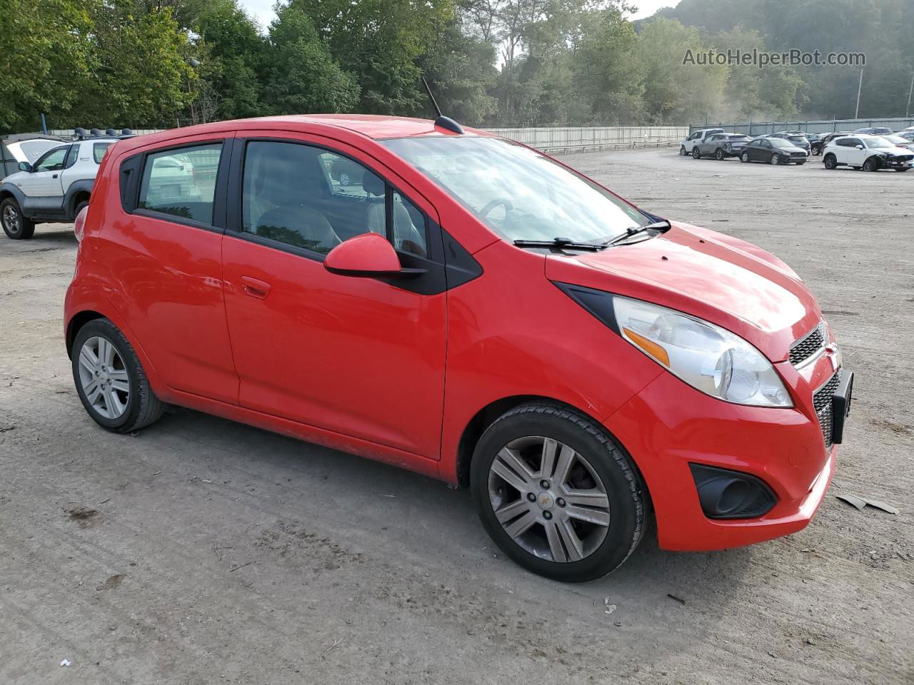 2015 Chevrolet Spark 1lt Red vin: KL8CD6S94FC753966