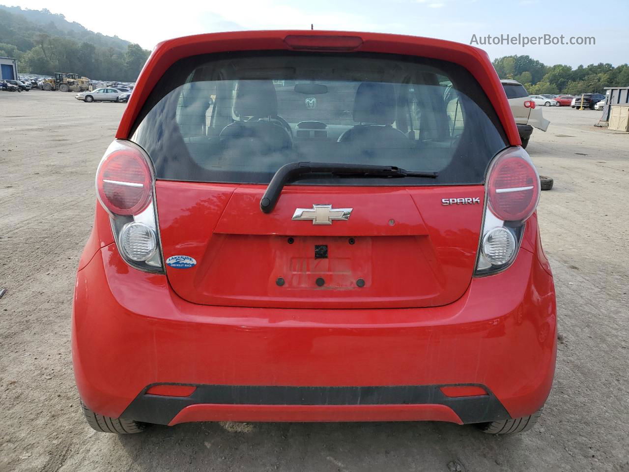 2015 Chevrolet Spark 1lt Red vin: KL8CD6S94FC753966