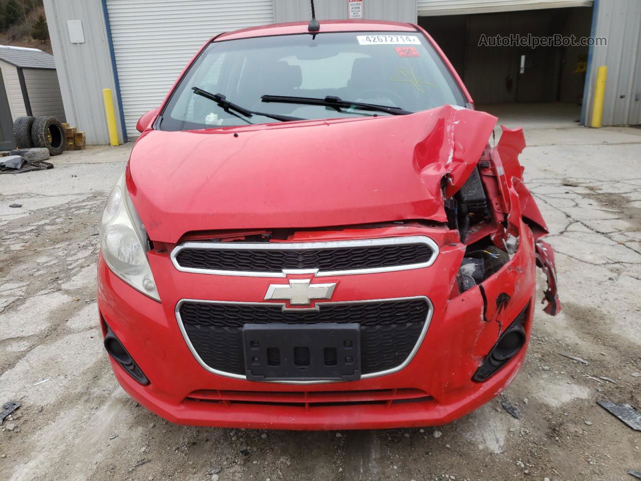 2013 Chevrolet Spark 1lt Red vin: KL8CD6S95DC501706