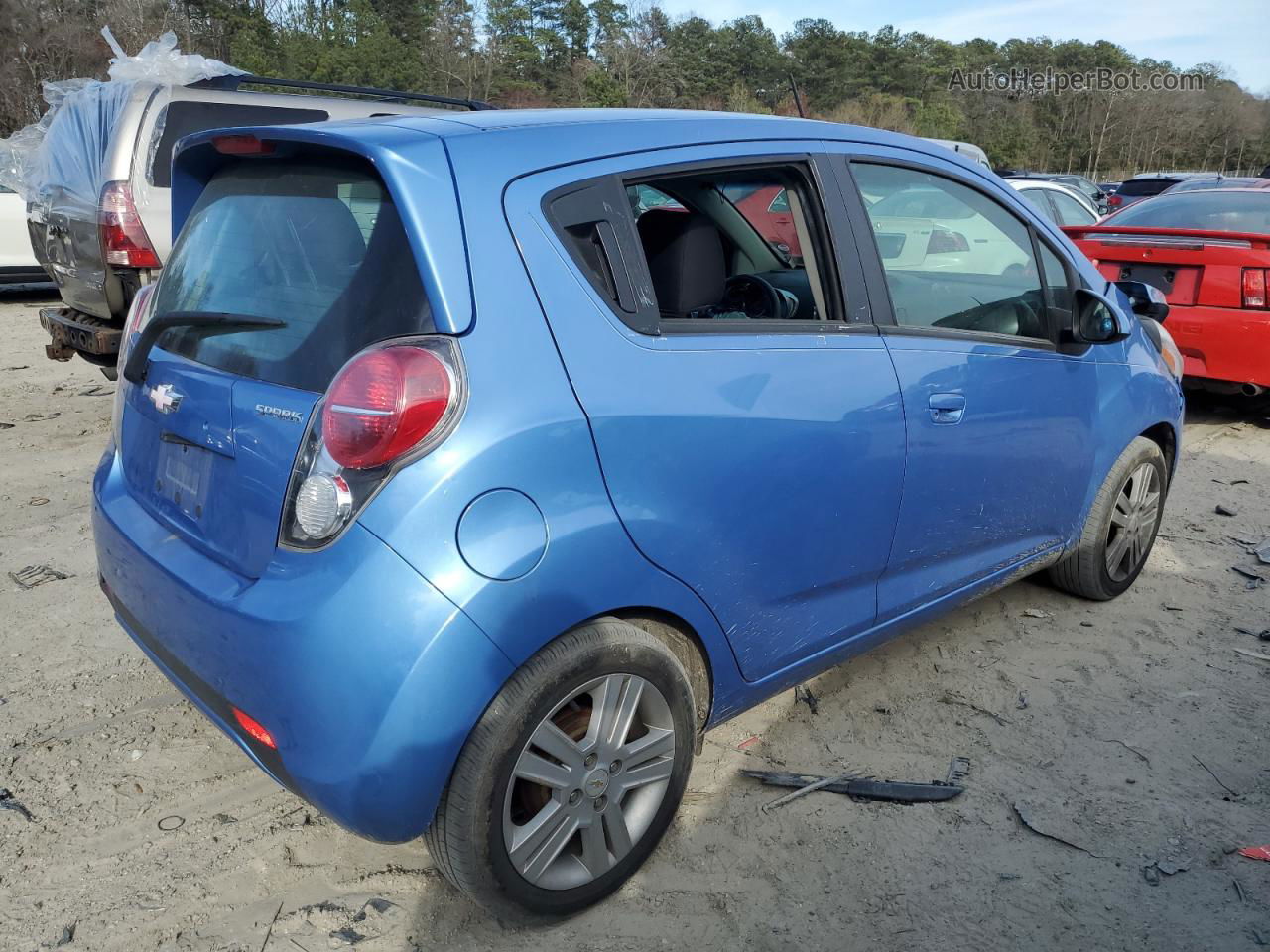 2013 Chevrolet Spark 1lt Blue vin: KL8CD6S95DC524855