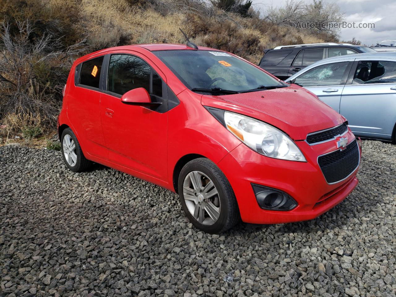 2015 Chevrolet Spark 1lt Red vin: KL8CD6S95FC718921