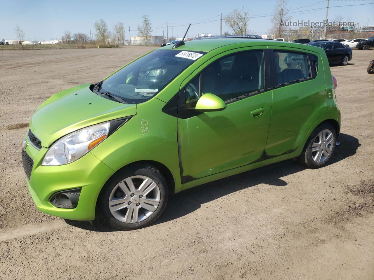 2015 Chevrolet Spark 1lt Green vin: KL8CD6S95FC756049