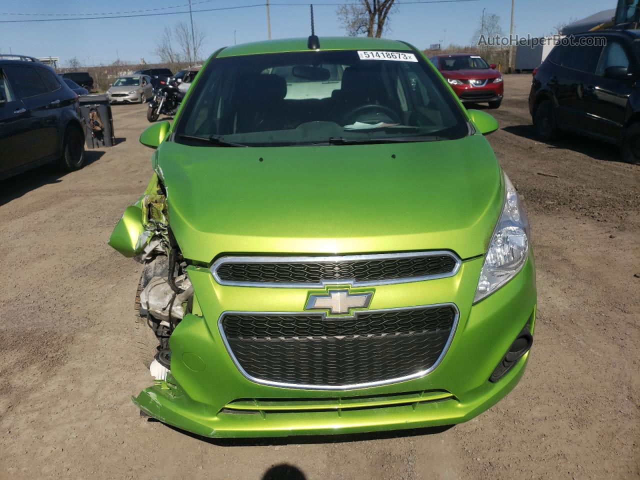 2015 Chevrolet Spark 1lt Зеленый vin: KL8CD6S95FC756049