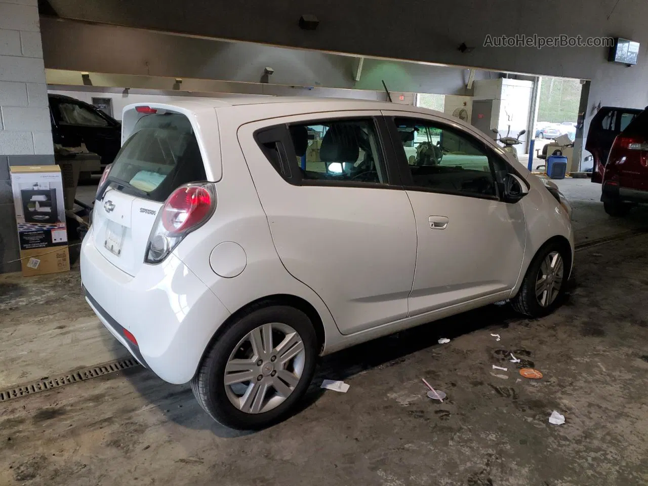 2015 Chevrolet Spark 1lt White vin: KL8CD6S95FC784627