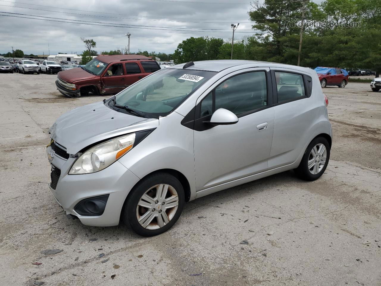 2015 Chevrolet Spark 1lt Silver vin: KL8CD6S95FC800437