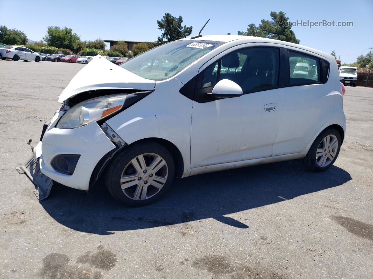 2013 Chevrolet Spark 1lt White vin: KL8CD6S96DC518773