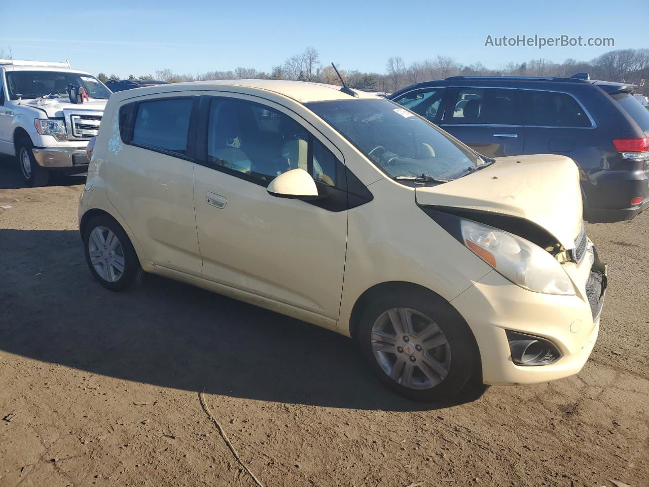 2013 Chevrolet Spark 1lt Yellow vin: KL8CD6S96DC530812