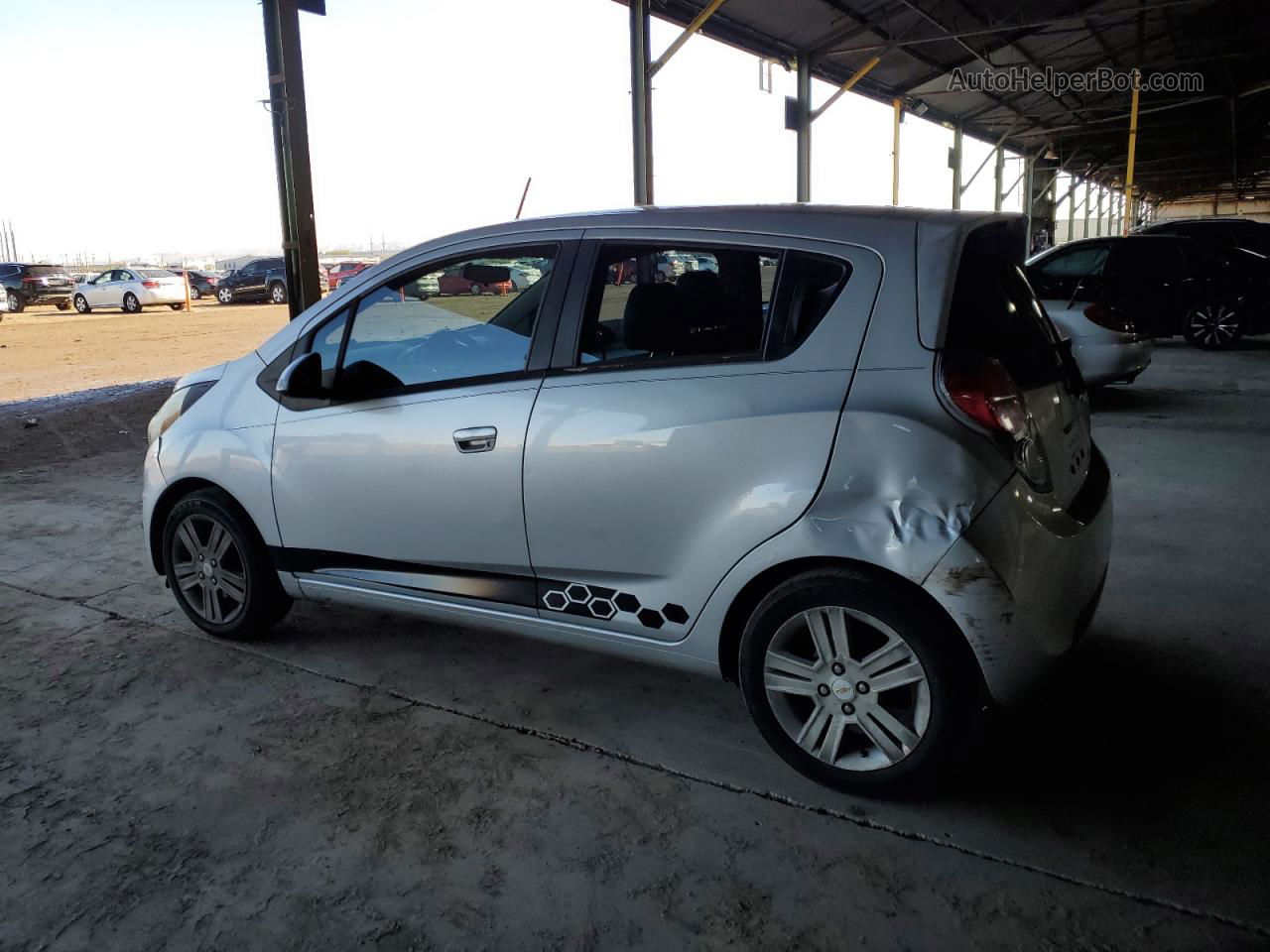 2013 Chevrolet Spark 1lt Silver vin: KL8CD6S96DC568590